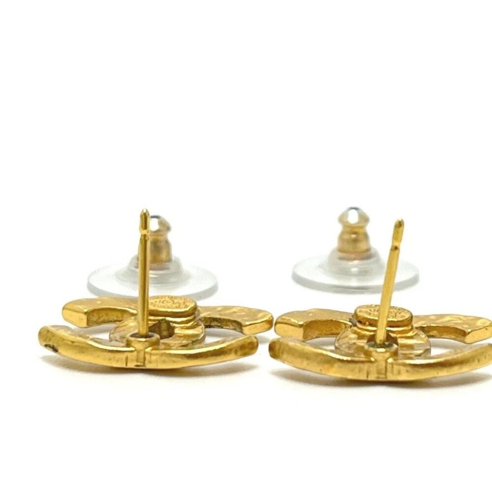 CHANEL A21124 03P CC Mark Accessories Pierce Metal Gold - Picture 3 of 5